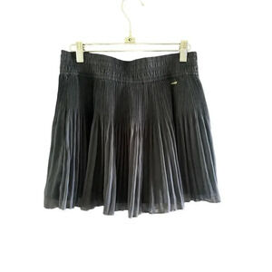 Hollister Navy Blue Pleated Chiffon Mini Skirt Size Large